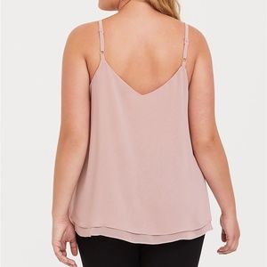 torrid Tops - TORRID Cami 4X 5X Pink Layered Swing Tank Top NWT torrid Tops - TORRID Cami 4X 5X Pink Layered Swing Tank Top NWT